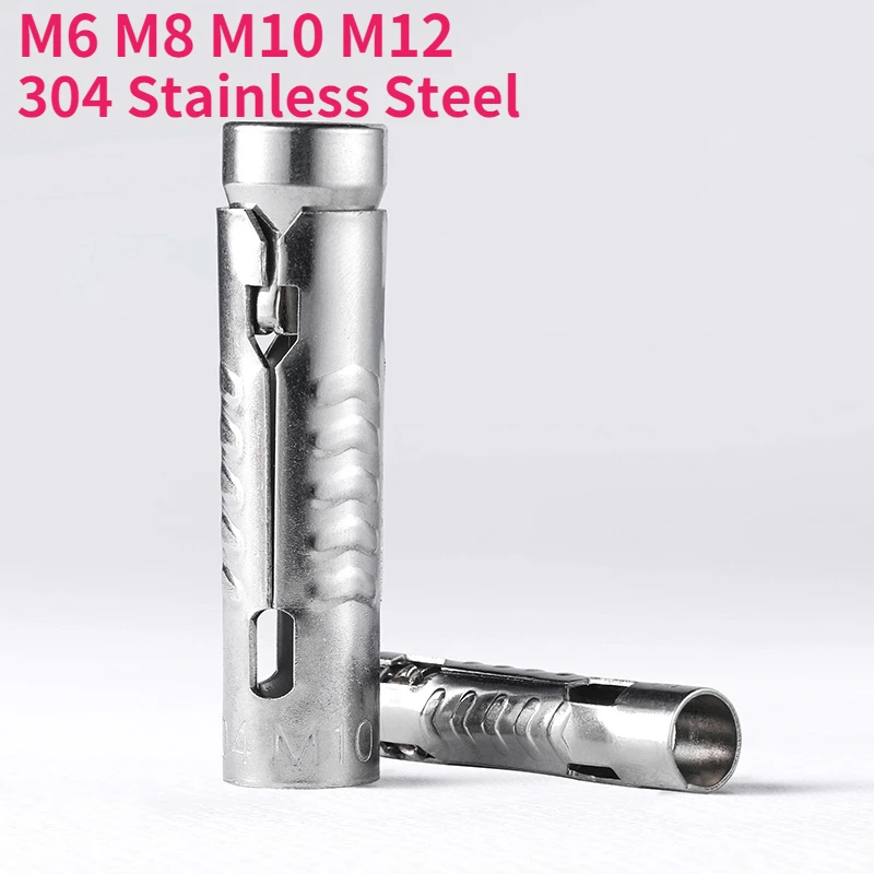 

Трубка для рыбьей весы M6 M8 M10 M12 304 из нержавеющей стали, цельная трубка из трех частей с внутренним расширительным болтом, Расширительная вин...