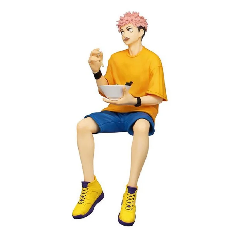 

13cm 100% Original Genuine Anime Figure FuRyu Jujutsu Kaisen Yuji Itadori Noodles Press Figure Toys Hobbies Gifts