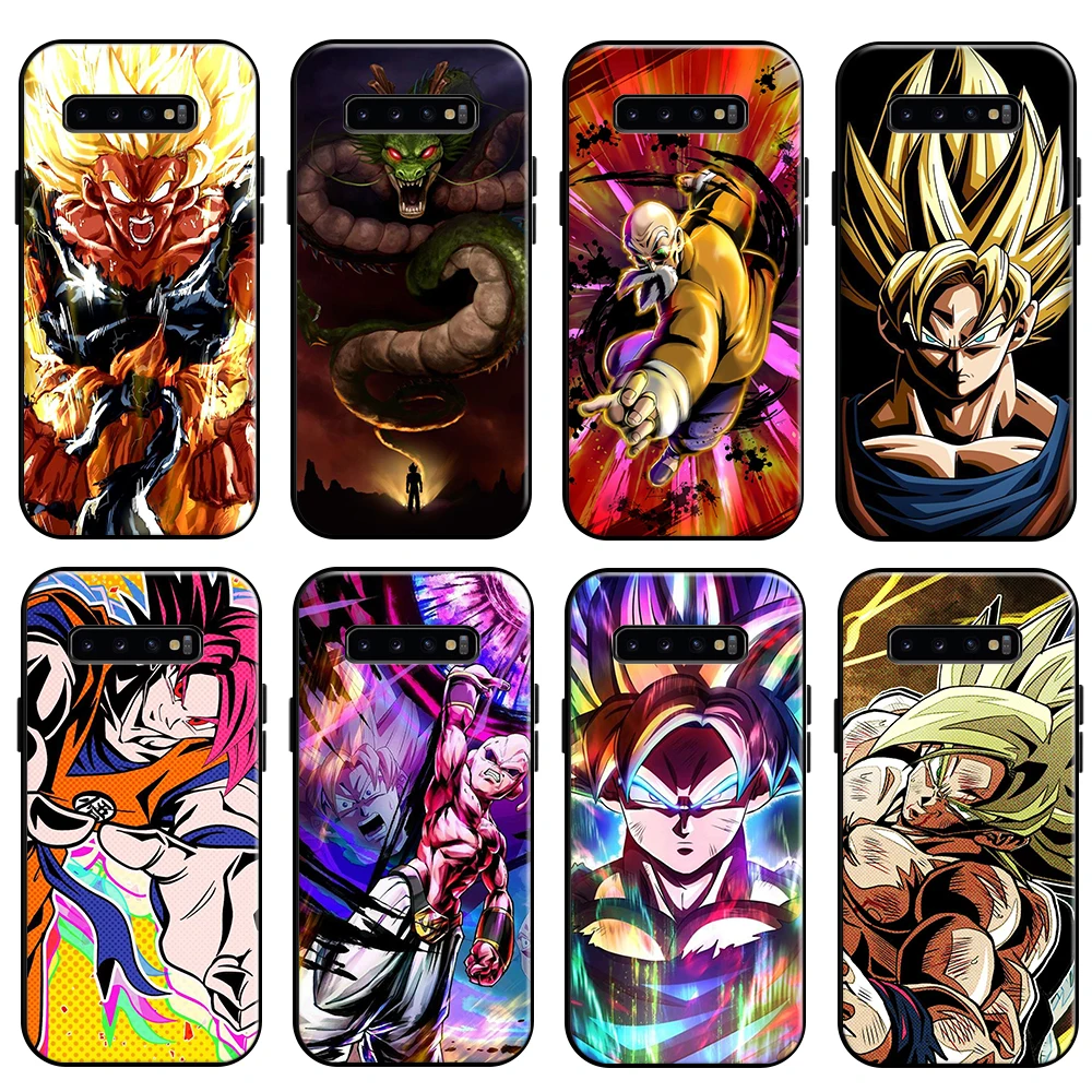 

Japan Anime Dragon Ball Goku For Samsung Galaxy S10 S10E S10 Lite S9 S8 Plus Galaxy S10 5G Phone Case Back Coque Liquid Silicon