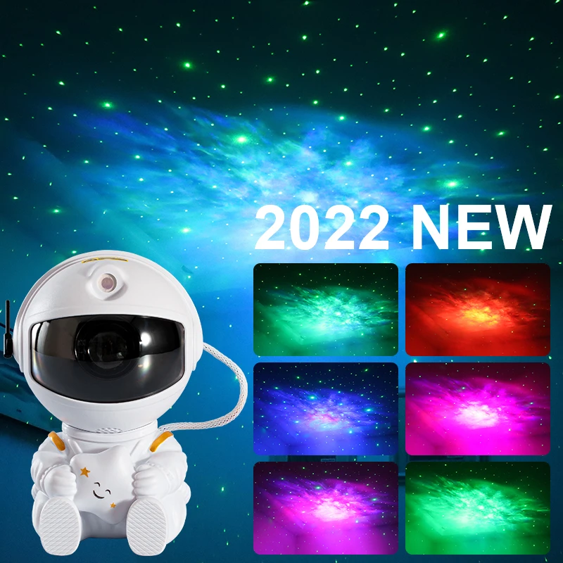 Astronaut Projector Lamp Starry Sky Night Light Galaxy Star Projector LED Lamp Home Room Decor Decoration Bedroom Lighting Gifts