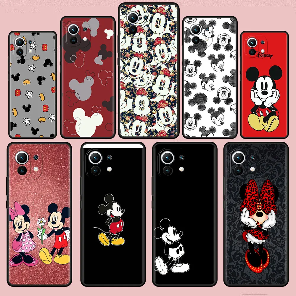 

Cartoon Mickey Mouse Funda Case For Xiaomi Mi Poco X3 NFC M3 Pro F3 GT M4 F1 X2 11T Lite Note 10 10T 9T Silicone Phone Cover