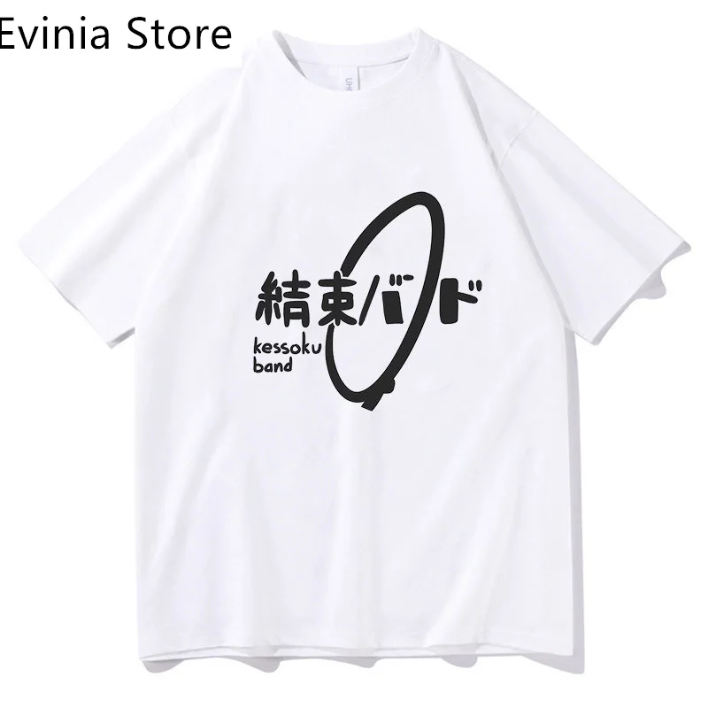 

Funny Manga Graphic Hitori Gotou Print Tee Shirt Anime Bocchi The Rocki T-shirt Cool Men Women Cotton T-shirts Gothic Streetwear