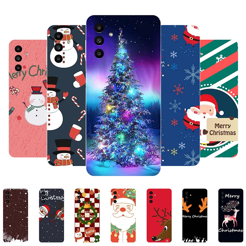 

for Samsung A13 5G Case Christmas New Year Soft Silicone Back Cover Case for Samsung Galaxy A13 5G SM-A136U Phone Case