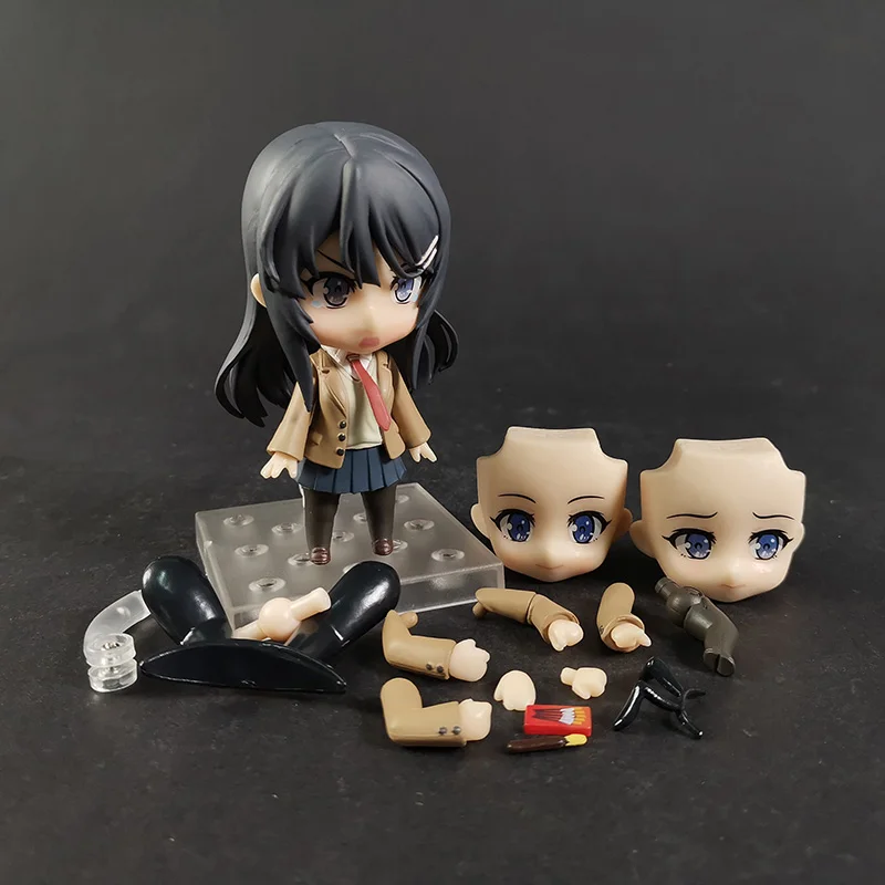 

Rascal Does not Dream of Bunny Girl Senpai Mai Sakurajima 1124 Action Figure Toy PVC Q Version Collection Model Gift