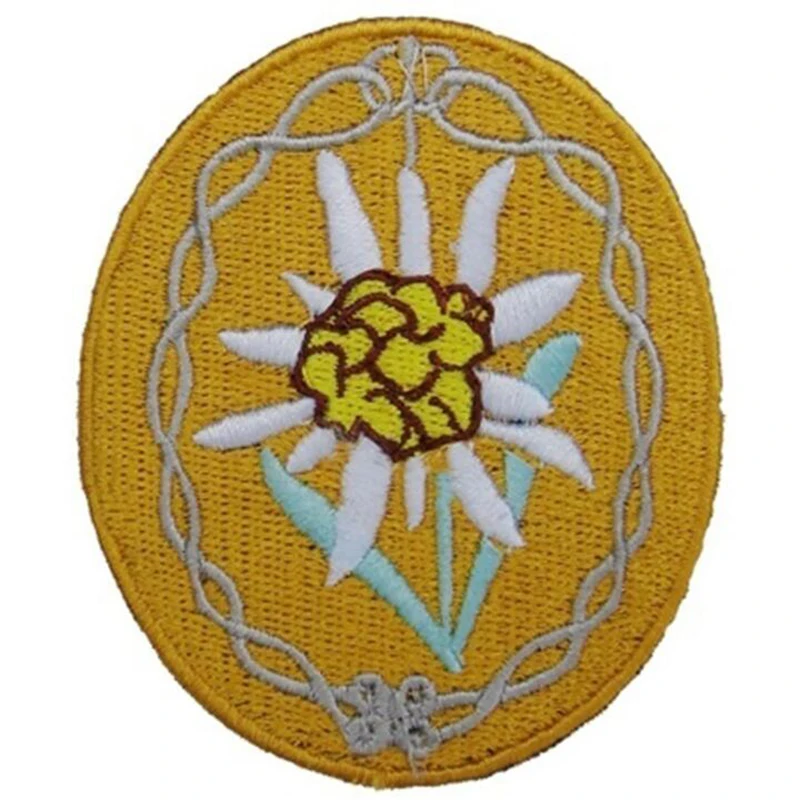 Нашивка на руку с надписью Немецкие горные войска времен Второй мировой войны