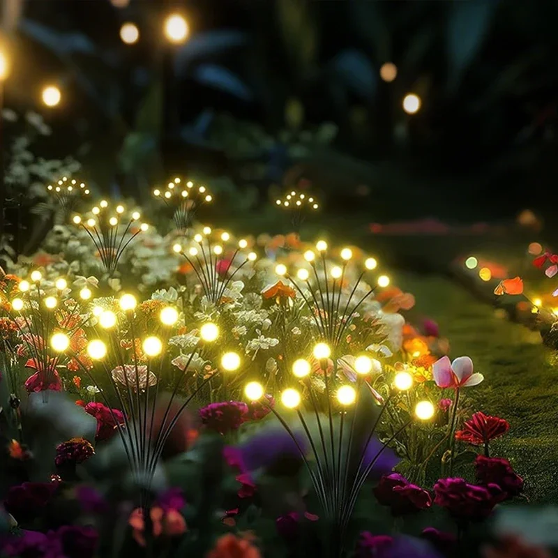 

Солнечные фонари, уличный водонепроницаемый садовый декор, качающийся сказочный свет для двора, патио, дорожки, украшения сада