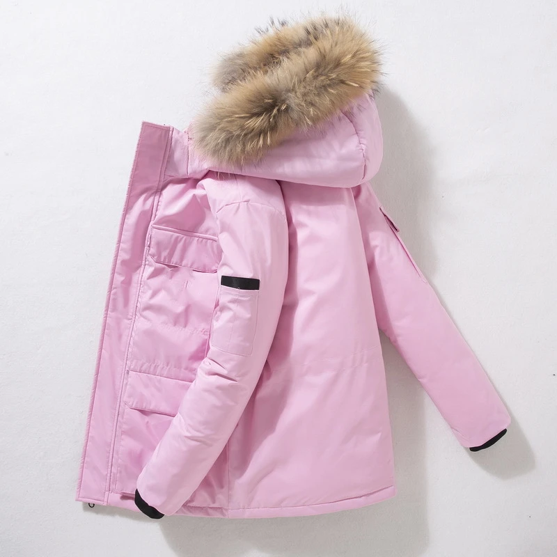 Fashion Men White Duck Down Jackets For Couples Zipper Hooded Parkas Outerwears Winter Thicken Casual Luxury Brand Puffer Coats
