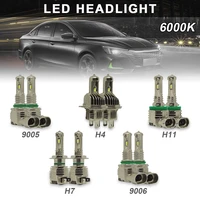 2pcs h4h7h1190059006 led headlight bulbs 12000 lumens bright led headlights 6000k white led headlight conversion kit ip68