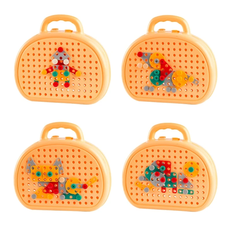 

Машинные плотники, игровой инструмент, игрушка для строительства ногтей в виде грибов, Детский Рождественский подарок