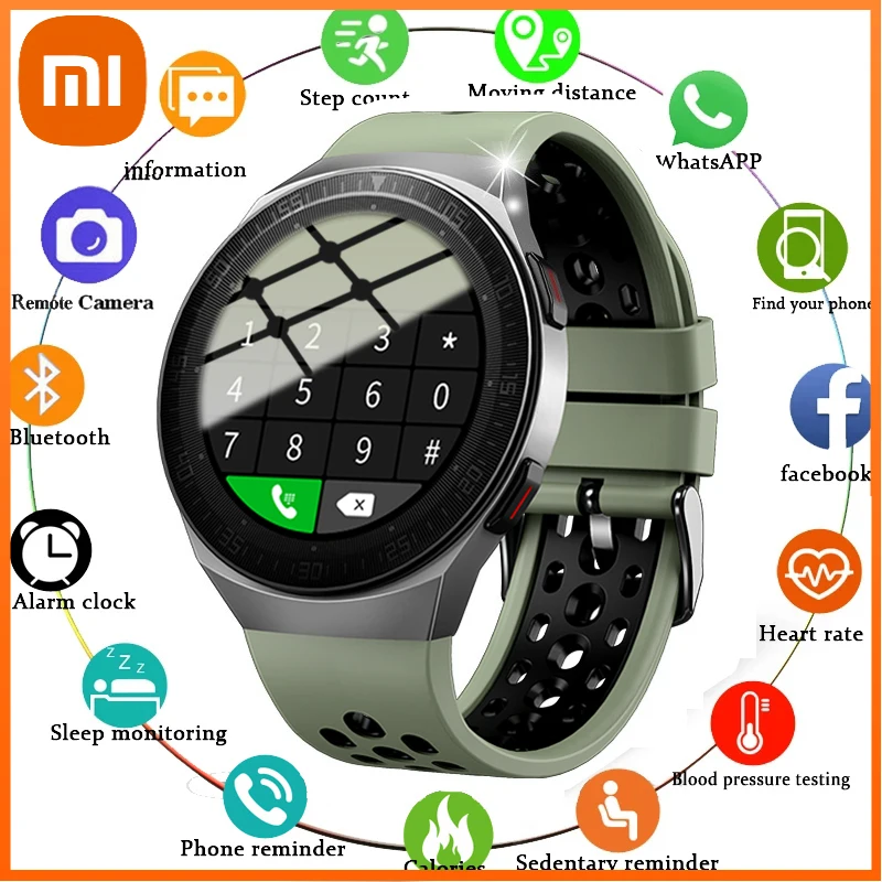 

Xiaomi New Memory Card Smart Watch Men Bluetooth Call Music Player Smartwatch for Android Ios Phone Waterproof Fitness Tracker