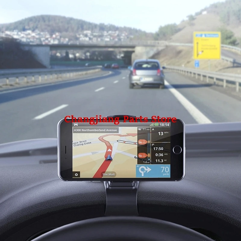 

1PC Adjustable Phone Stand Bracket Antiskid Car Phone Holder Dashboard Mount Clip Clamp For iPhone Samsung Xiaomi Huawei