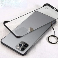 luxury frameless case for iphone 13 12 11 pro x s xr 8 7 6 6s capinhas ultra thin hard pc cover case for iphone 8 11 coque funda
