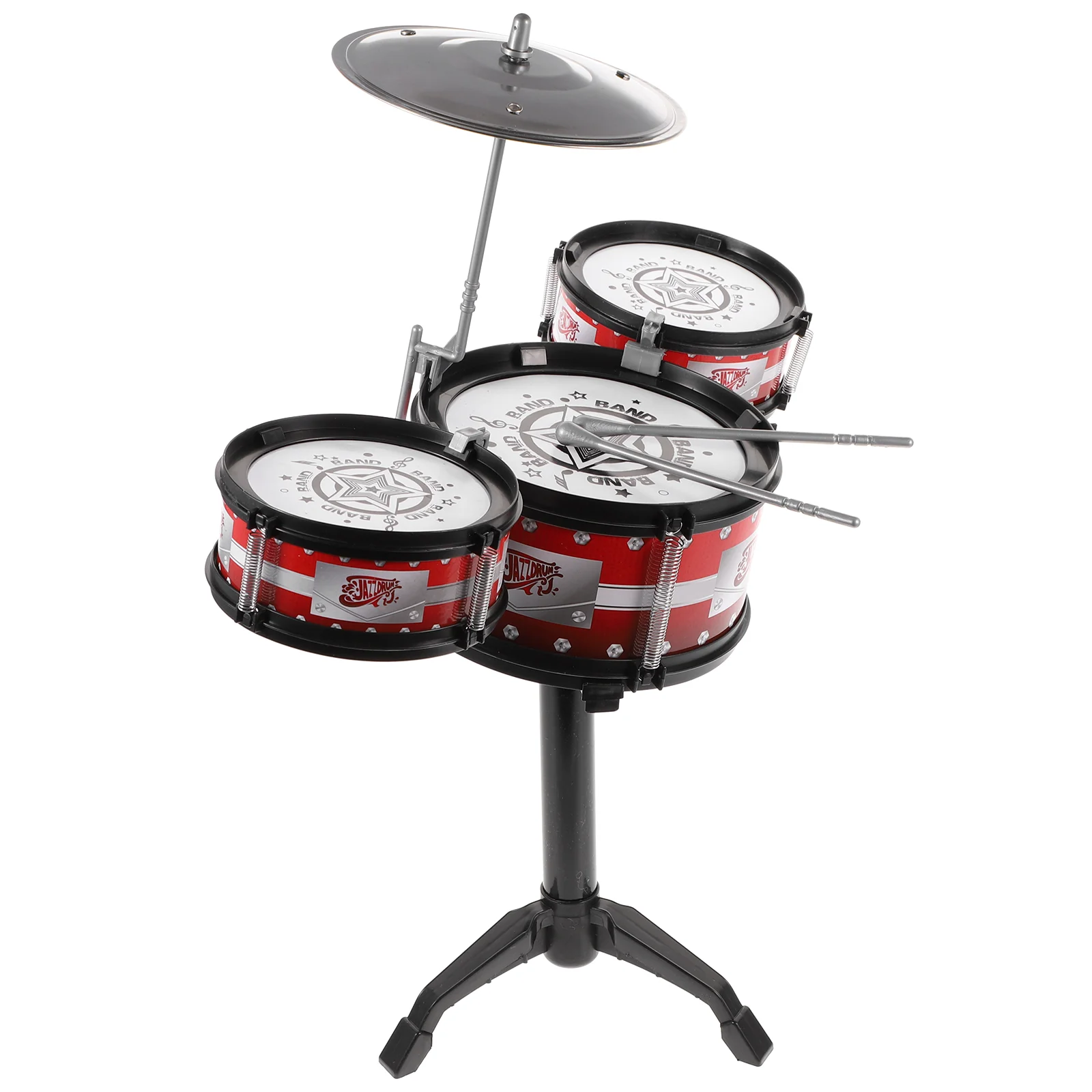 

Kids Drum Set Percussion Instrument: Children Playing 3 Drums Musical Development Playing Drums Preschool Home Educational Drum