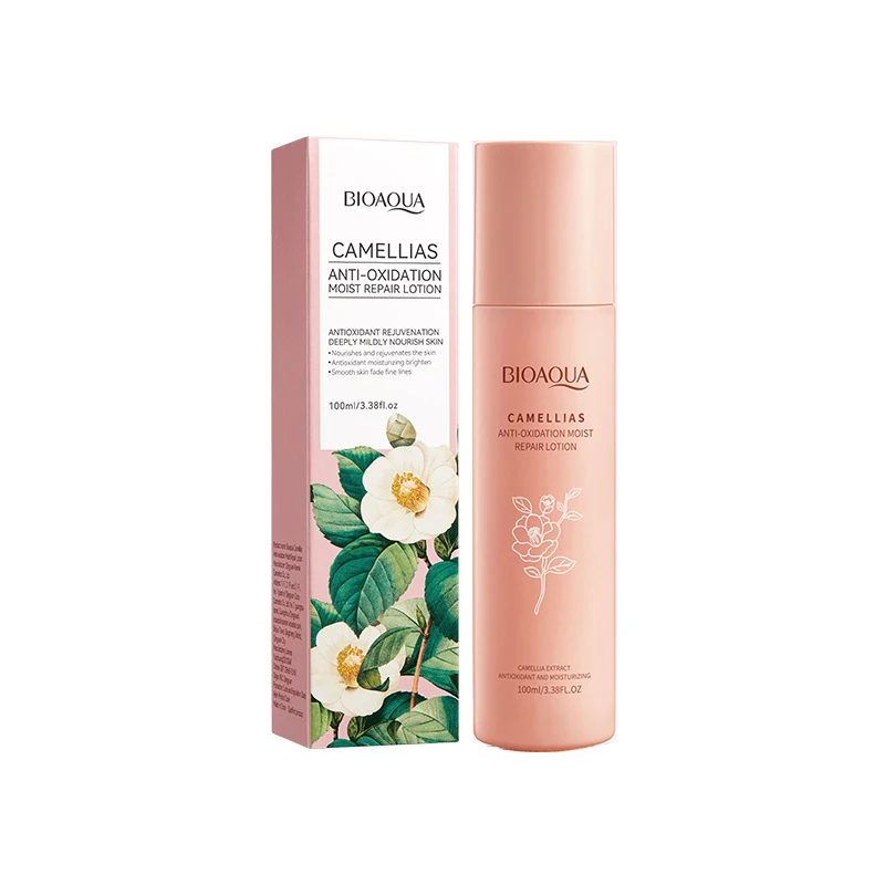 

100ml BIOAOUA Face Lotion Camellia Anti Aging Moisturizing Repair Emulsion Whitening Foundation Cream Skin Care for Women Face