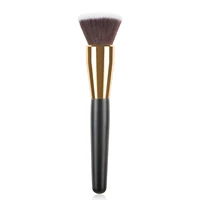 flat buffing foundation makeup brushes gold cosmetic contour make up brush