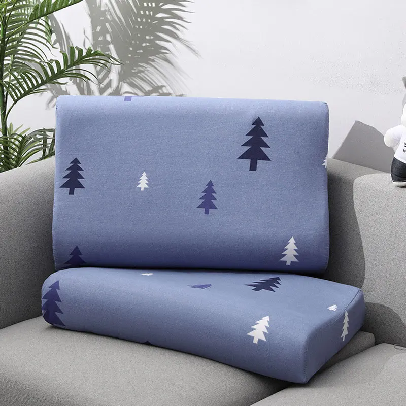 Cotton Wavy Shape Memory Pillow Cases Silica Gel Pillow Special Pillowcase Printing Neck Cushion Cover 40*60/30*50