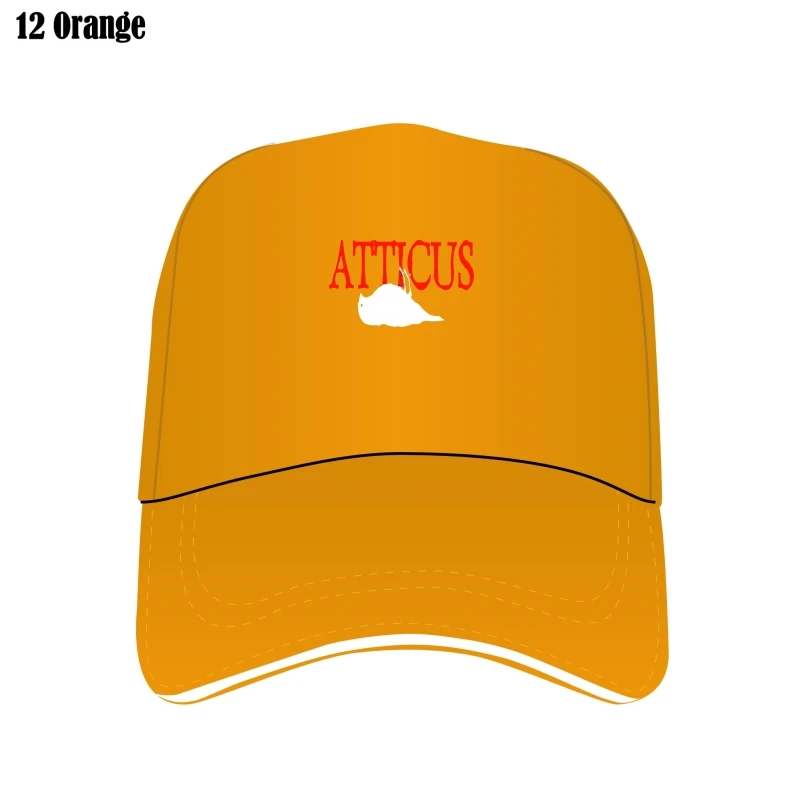 

New Atticus Alternative Logo Black White Men'S Bill Hats One Size Custom Graphic Bill Hat Cap