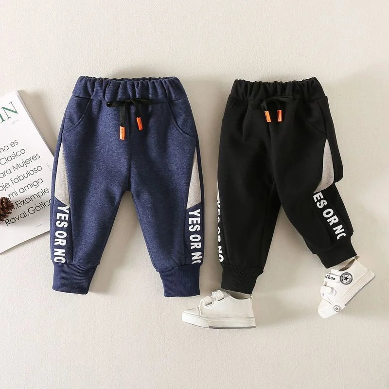 Kids Cargo Pants Boys Sweatpants Fall 1-6Y Young Child Clothing Cotton Casual Pockets Trousers Spring Girls Elastic Waist Jogger