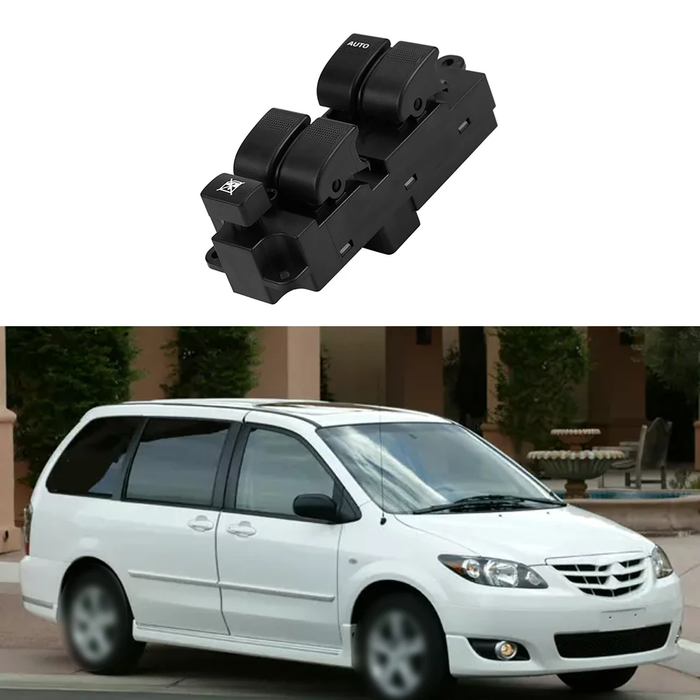 Фото Подходит для Mazda MPV 2001-2006 LC6266350A LC62-66-350A, кнопка управления стеклоподъемником, переключатель стеклоподъемника. №4