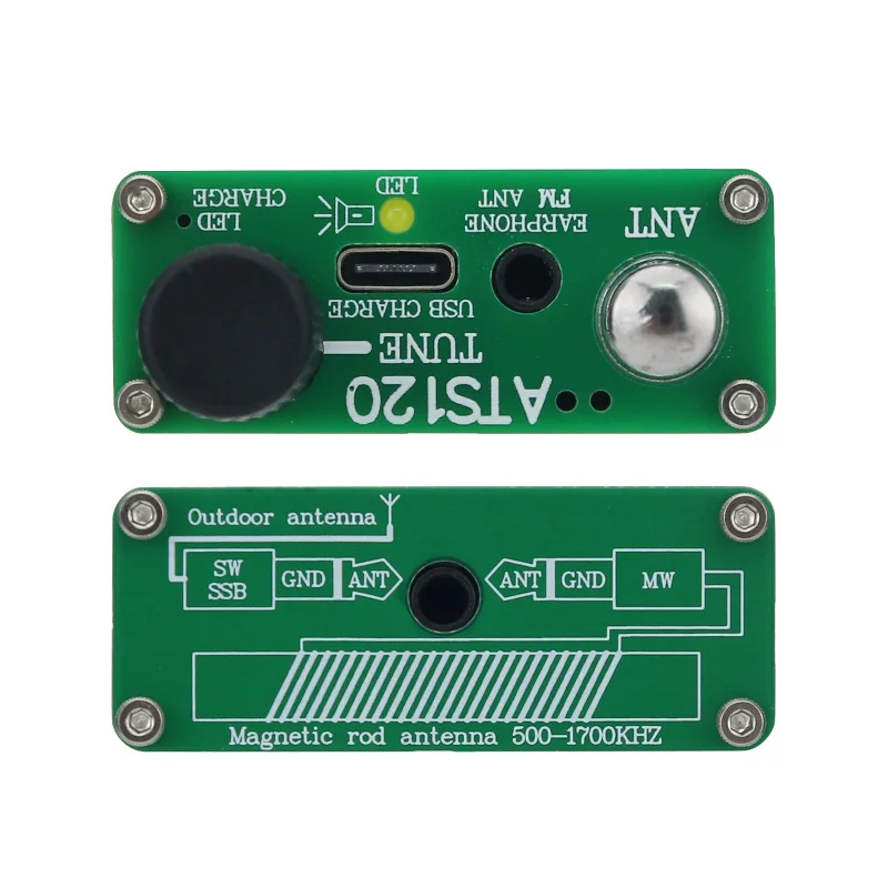 Новый карманный портативный радиоприемник ATS120 полнодиапазонное FM AM-радио с TFT 2