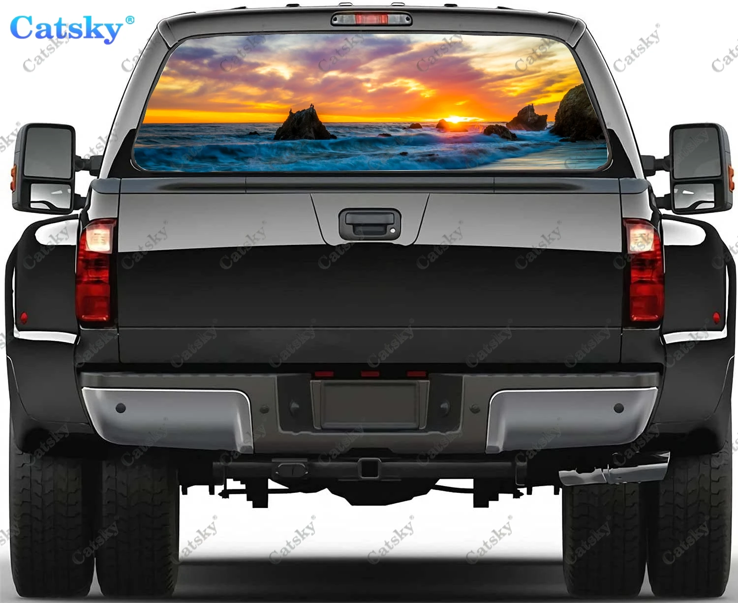 

Переводные картинки с изображением пляжа, автомобильные Переводные картинки и графика, Переводные картинки на заднее окно для грузовиков, автомобильная фотография, винил