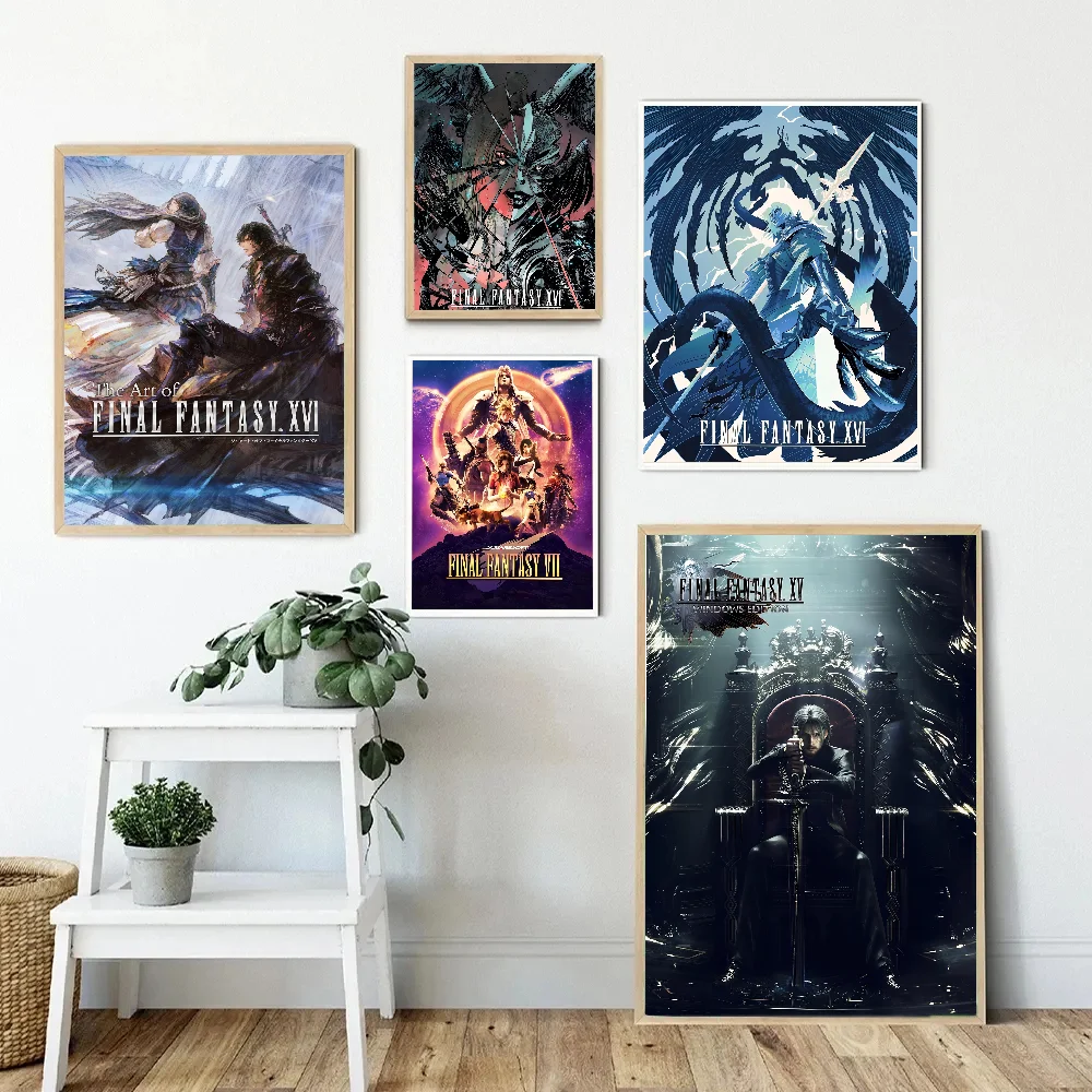 Финальная игра F-Fantasy Vii DIY липкий постер необычная Наклейка на стену для гостиной