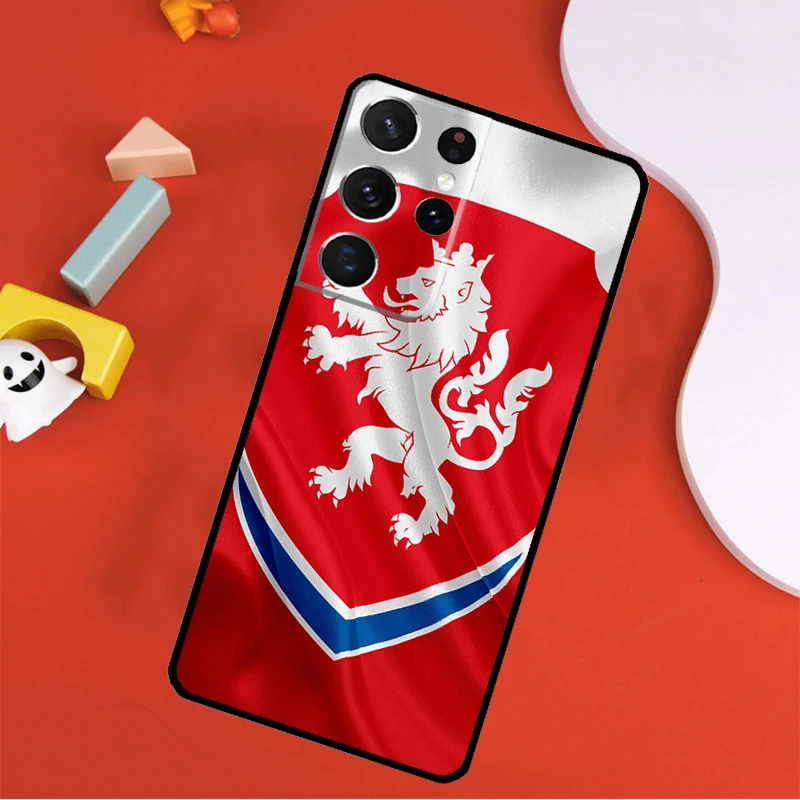 Чехол для телефона с флагом Чехии Samsung Galaxy S25 Ultra S9 S10 S20 FE S21 S22 S23 S24 Plus Cover