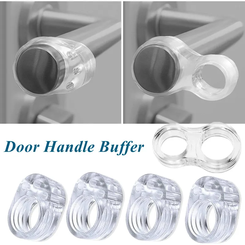 

Protective Door Stopper Practical Walls Furniture Transparent Silica Gel Door Handle Buffer Wall Protection Doorknob Bumper