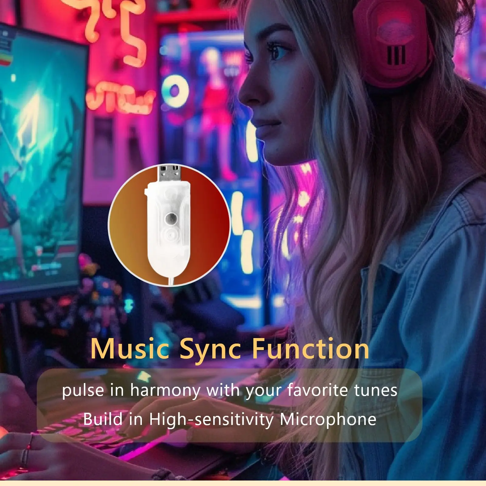 USB светодиодные ленты Bluetooth APP Control RGB Изменение цвета умные гирлянды с ИК-пультом