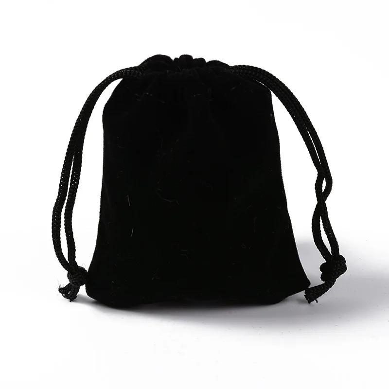 

Large Size Velvet Jewelry Box Bags Organizer Packaging For Small Businesses Storage Bag For Women Solid Color Draw String Bag