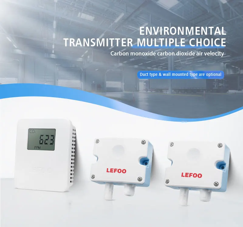 Канальный тип LEFOO IP65 4-20 мА датчик детектора углекислого газа CO2 контроля