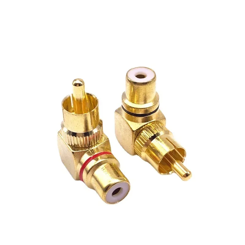 

Медные L-образные RCA разъемы 90 градусов
