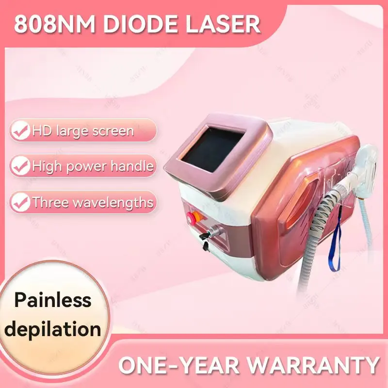 

3 Wavelength 808nm 1064nm Diode LasePainless Effetctive Hair Removal Machine with 755nm 808nm 1064nm for All Skin Hair machine