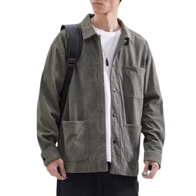 Модная мужская куртка на весну и осень повседневная рабочая одежда топ в