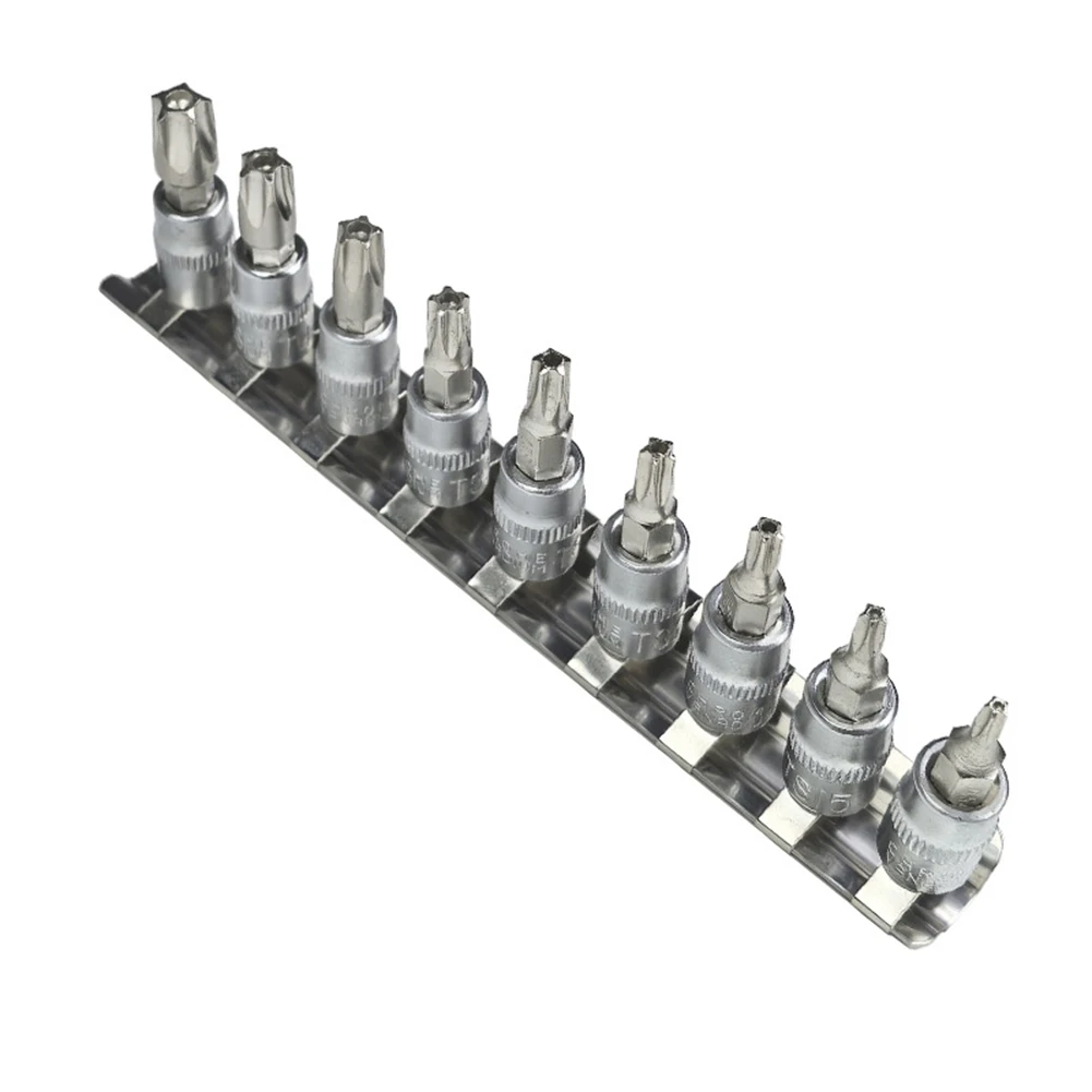 9 шт./компл. 5-точечная отвертка Torx со звездой 1/4 дюйма приводная головка Pentalobe TS10 TS15