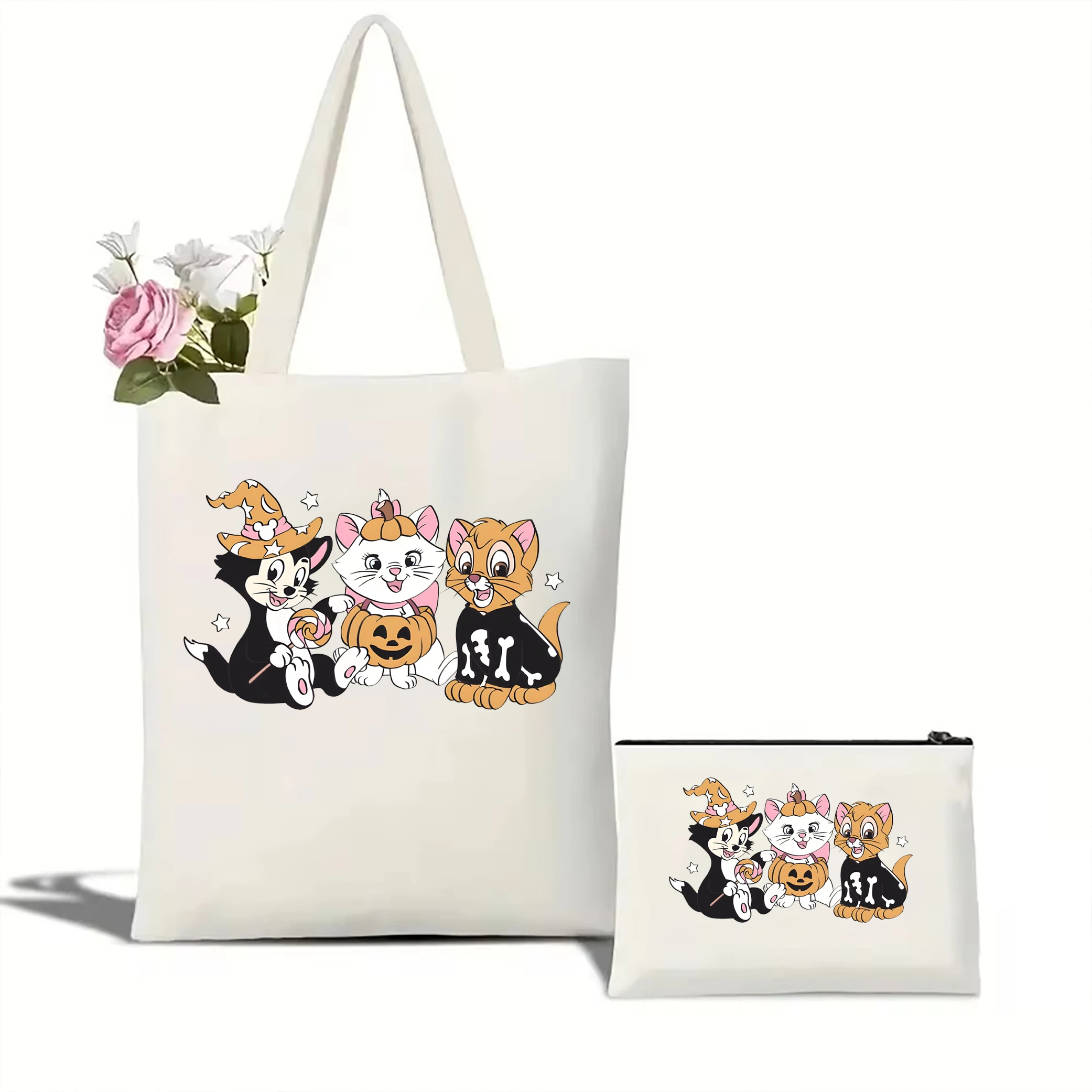 Сумка-тоут Cataholic женская сумочка на плечо с принтом кошки любящей магию тоут для