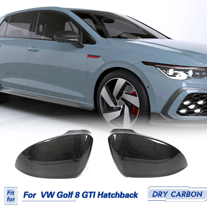 Чехлы на автомобильные зеркала заднего вида Prepreg Dry Carbon для VW Golf 8 MK8 GTI Hatchback 2021 2022