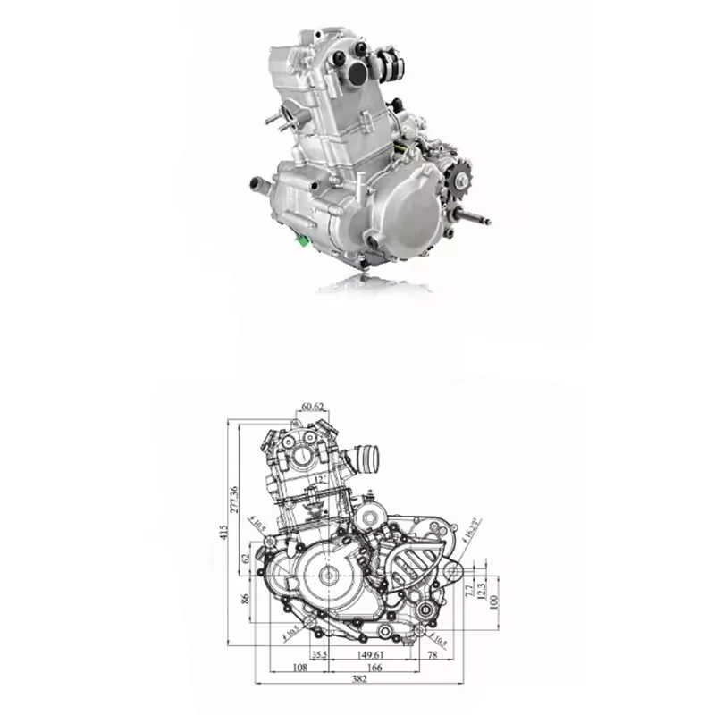 Фото Двигатель мотоцикла CQJB Nc250 №2