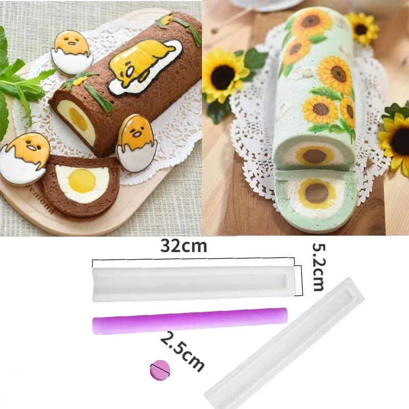 Love Silicone Cake Mold DIY Christmas Tree Mooncake Cake Roll Sandwich Layer Cake Mold Kitchen Accessories