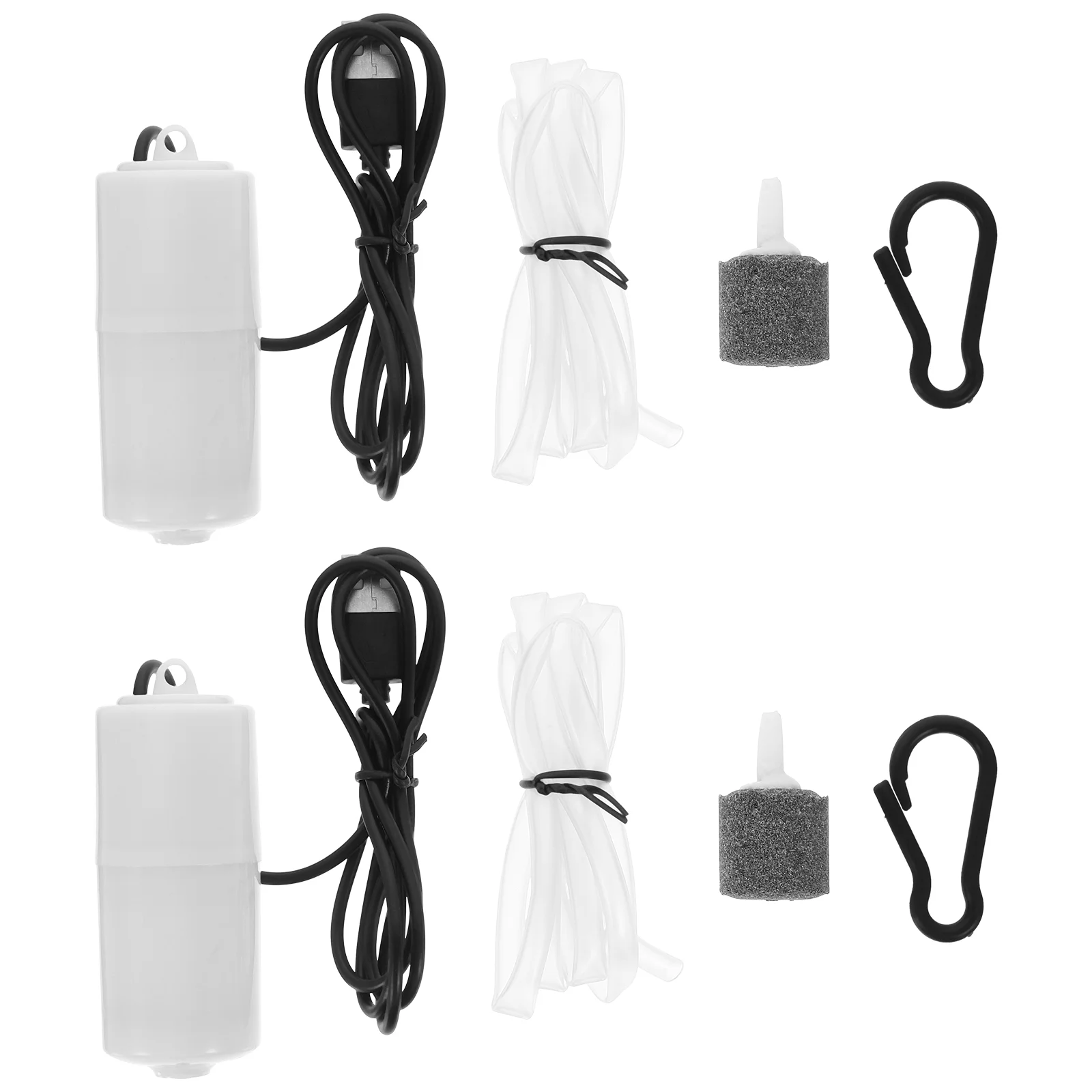 2 комплекта профессиональных USB-аквариумных водяных насосов пластиковых