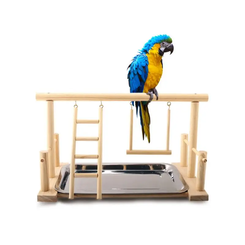 

Стоячий тренировочный каркас для попугаев, игровая площадка для птиц с подносом для еды, товары для домашних животных
