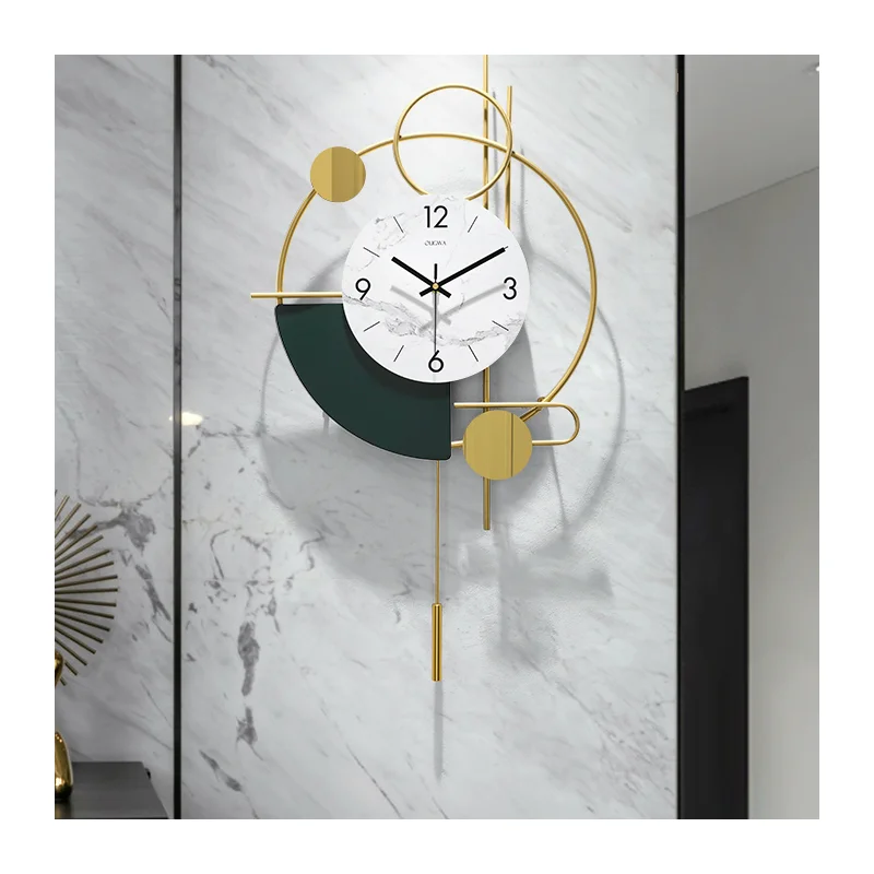 

Wall Clock Metal Quartz Watch Clocks 3d Geometric Mute Iron Wrought Clock Handmade Quartz Watch Pvd Clocks for Living Room Deco