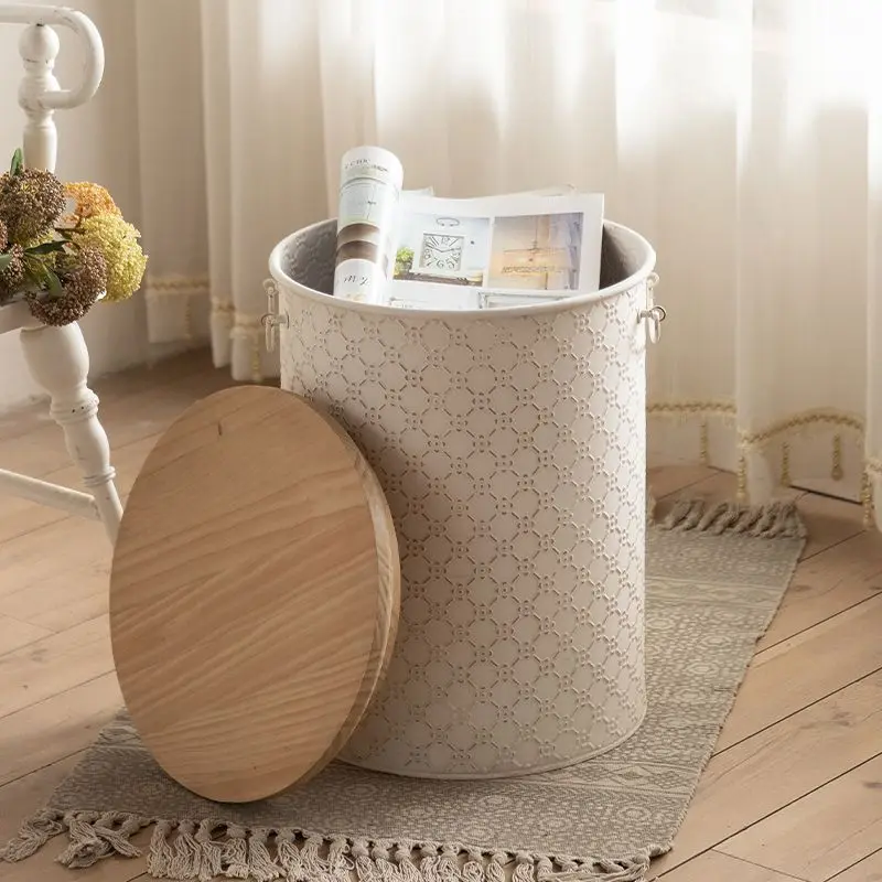 Французская ретро-мебель для гостиной дивана боковой кремовый угол хранения