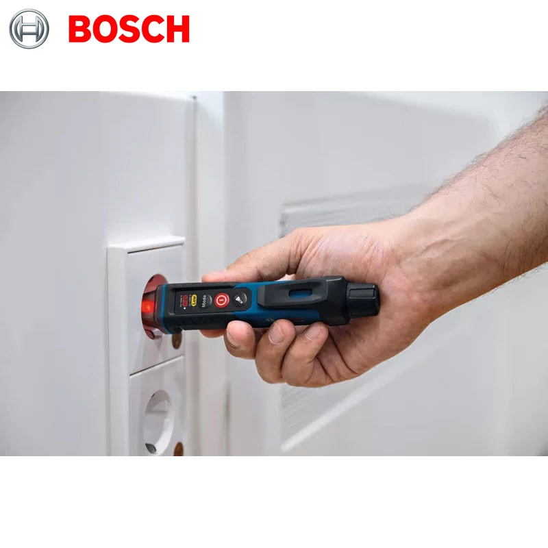 Фото Бесконтактный тестер напряжения BOSCH GVD 1000-17 Professional с функцией самотестирования, класс защиты IP67, двойное напряжение для работы с электродрелью №5