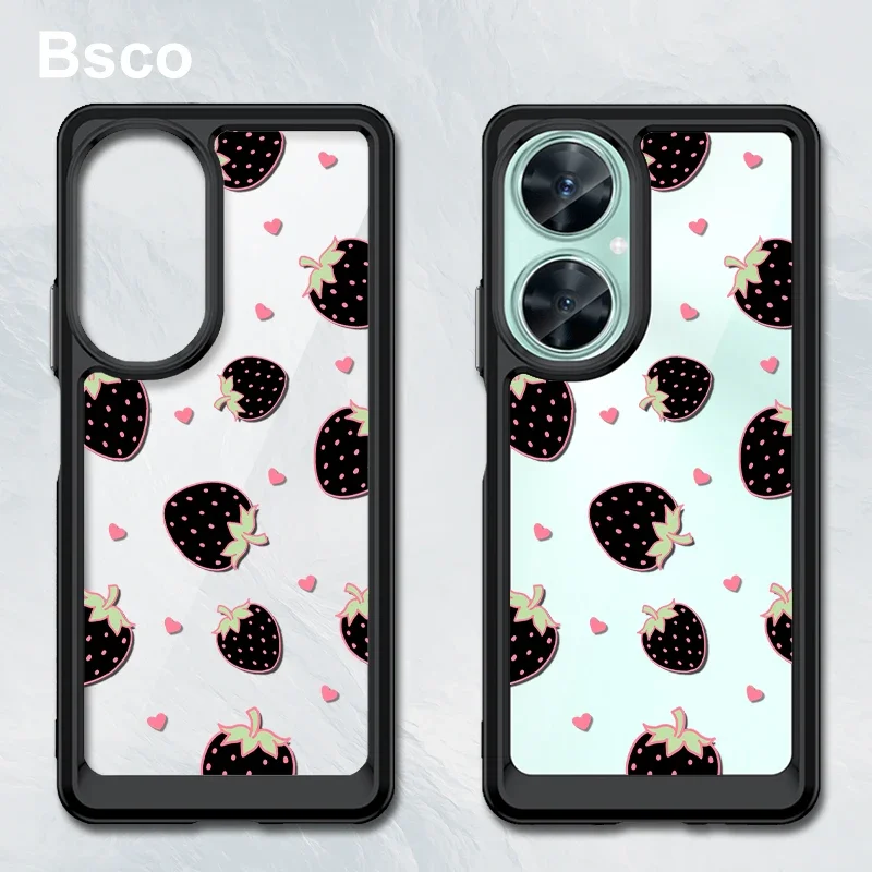 

Симпатичный стиль прозрачный жесткий акриловый чехол для телефона Huawei nova 11i 4G противоударный чехол