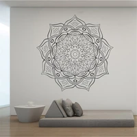 wall decals mandala flower livingroom home decor murals indian religious pattern stickers removable vinyl poster dw13963