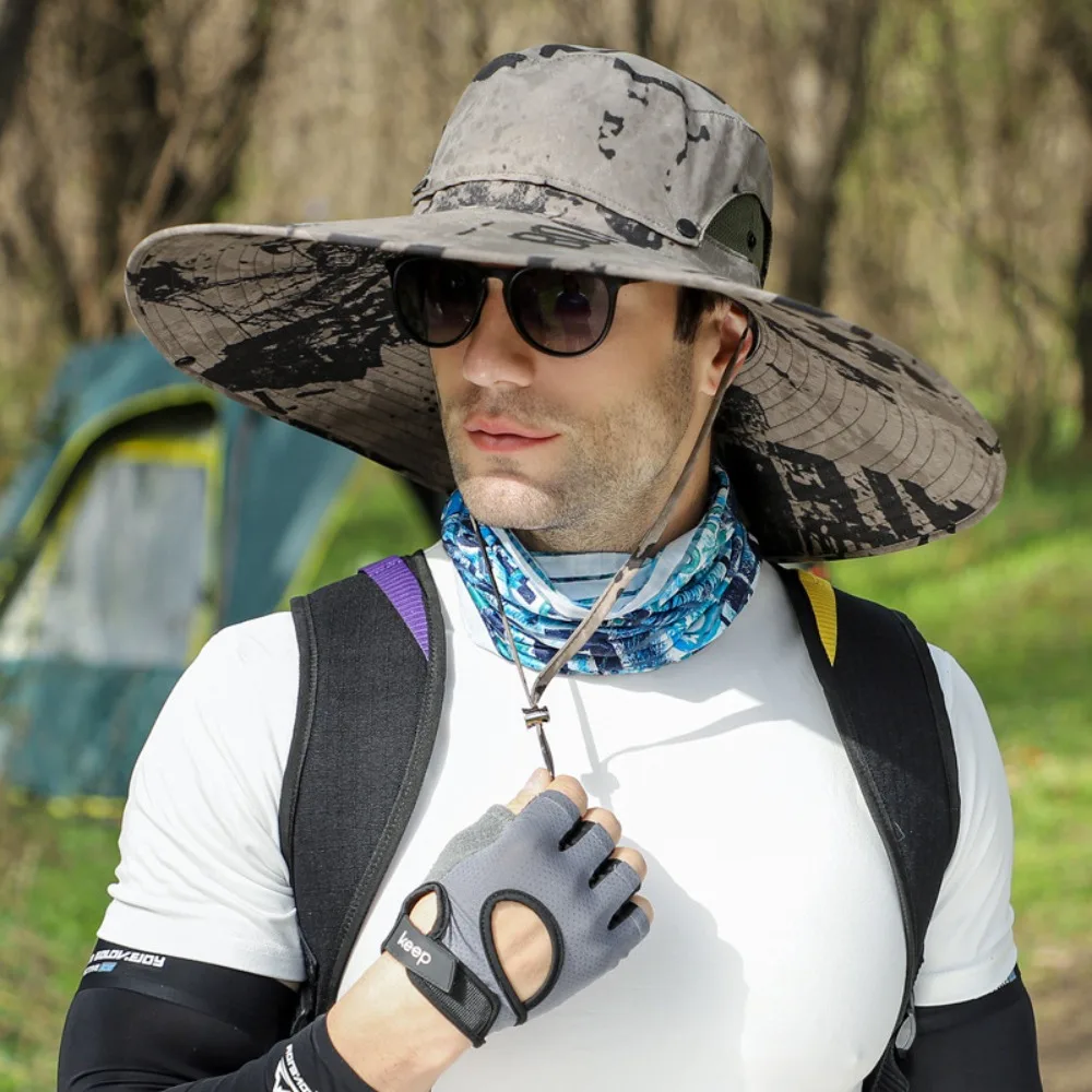 Съемная Водонепроницаемая шляпа в виде ведра для мужчин летняя Солнцезащитная с