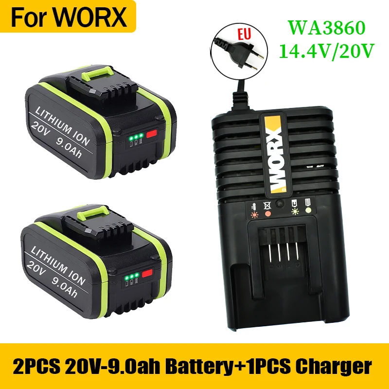 

brand new 20V9000mAh Lithium Rechargeable Replacement Battery for Worx Power Tools WA3551 WA3553 WX390 WX176 WX178 WX386 WX678