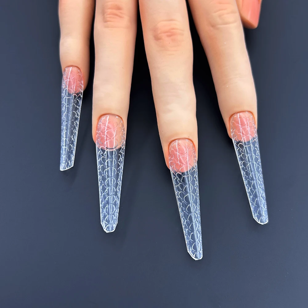 120 шт. двойная форма для ногтей поли-УФ-геля 12 размеров советы быстрого