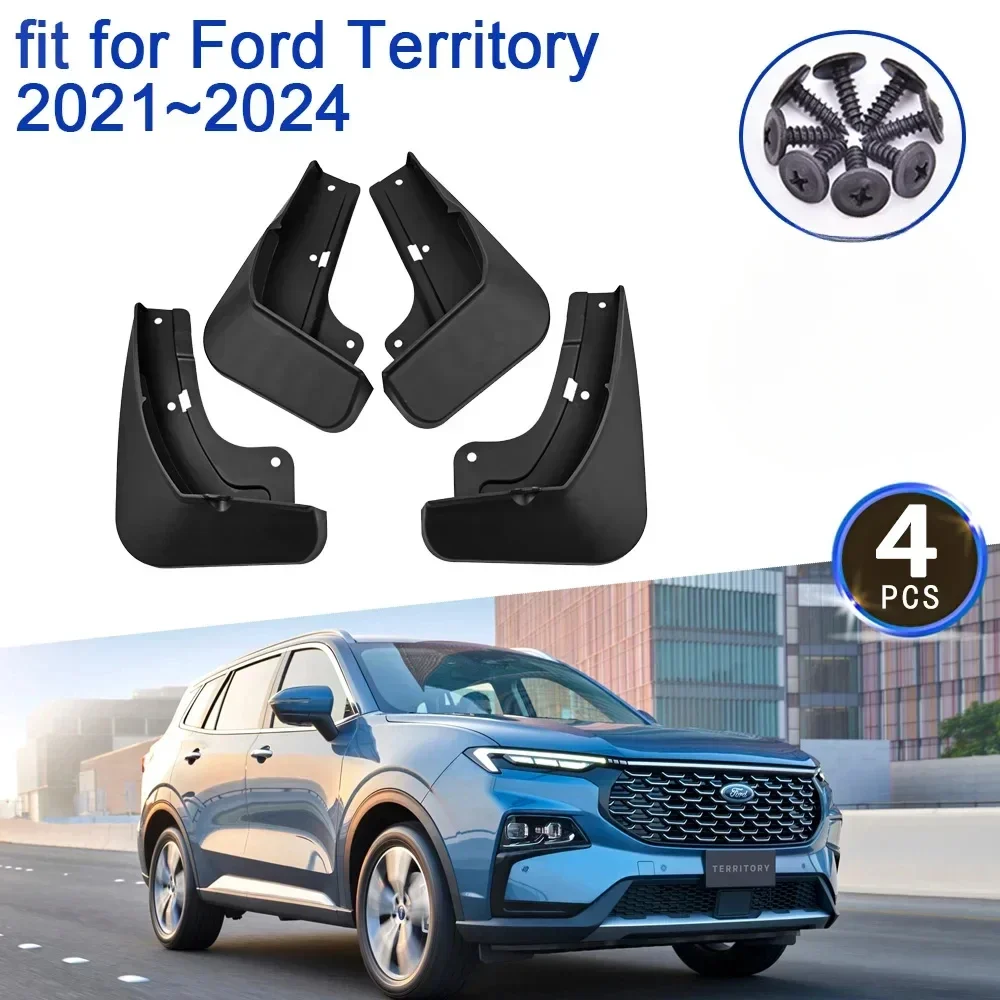 

4x ДЛЯ Ford Territory Equator Sport 2021 2022 2023 2024, аксессуары, обновление брызговиков, защита от брызг, передние колеса, крыло, брызговик